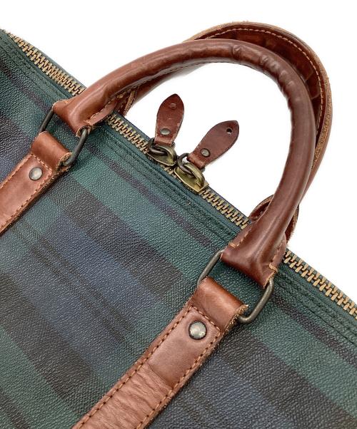 POLO RALPH LAUREN（ポロ・ラルフローレン）POLO RALPH LAUREN (ポロ・ラルフローレン) ボストンバッグ グリーン×ネイビーの古着・服飾アイテム