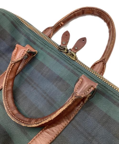 POLO RALPH LAUREN（ポロ・ラルフローレン）POLO RALPH LAUREN (ポロ・ラルフローレン) ボストンバッグ グリーン×ネイビーの古着・服飾アイテム