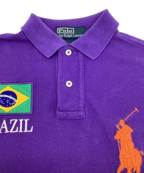 Polo by RalphLauren（ポロ バイ ラルフローレン）Polo by RalphLauren (ポロ バイ ラルフローレン) ビッグポニー ポロシャツ パープル サイズ:S（175/92A)の古着・服飾アイテム