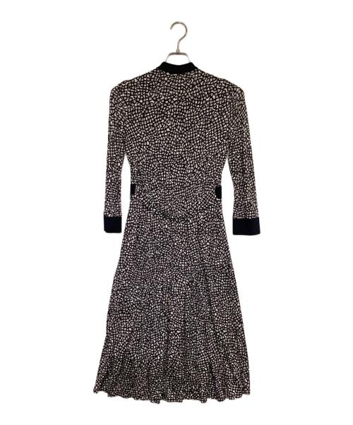 MaxMara（マックスマーラ）MaxMara (マックスマーラ) 長袖ワンピース ネイビー×グレー サイズ:40の古着・服飾アイテム