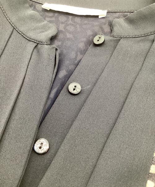MaxMara（マックスマーラ）MaxMara (マックスマーラ) 長袖ワンピース ネイビー×グレー サイズ:40の古着・服飾アイテム