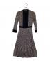 MaxMara（マックスマーラ）の古着「長袖ワンピース」｜ネイビー×グレー
