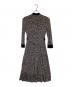 MaxMara (マックスマーラ) 長袖ワンピース ネイビー×グレー サイズ:40：6000円