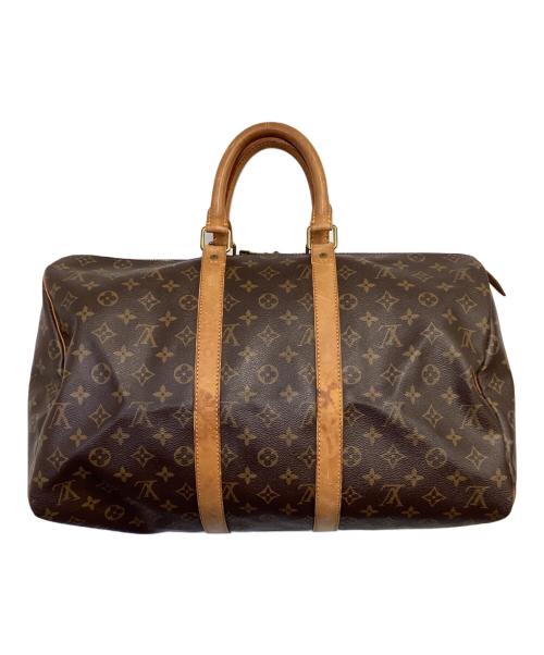 LOUIS VUITTON（ルイ ヴィトン）LOUIS VUITTON (ルイ ヴィトン) モノグラム キーポル45 ボストンバッグ ブラウンの古着・服飾アイテム