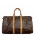 LOUIS VUITTON（ルイ ヴィトン）の古着「モノグラム キーポル45 ボストンバッグ」｜ブラウン