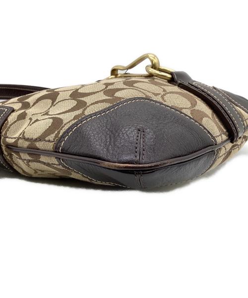 COACH（コーチ）COACH (コーチ) シグネチャー ショルダーバッグ ベージュの古着・服飾アイテム
