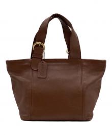 COACH（コーチ）の古着「レザー ハンドバッグ」｜ブラウン