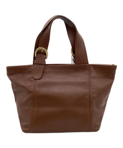 COACH（コーチ）COACH (コーチ) レザー ハンドバッグ ブラウンの古着・服飾アイテム