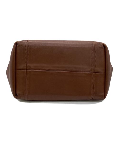 COACH（コーチ）COACH (コーチ) レザー ハンドバッグ ブラウンの古着・服飾アイテム