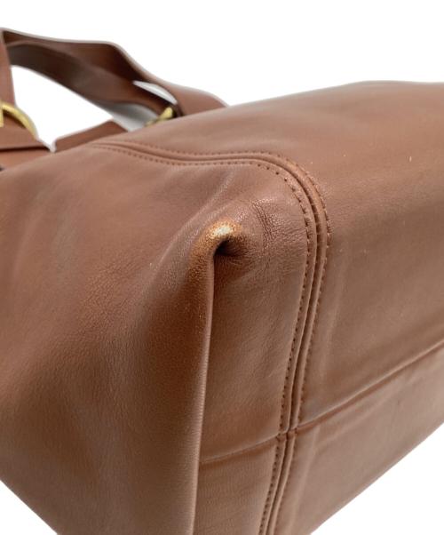 COACH（コーチ）COACH (コーチ) レザー ハンドバッグ ブラウンの古着・服飾アイテム