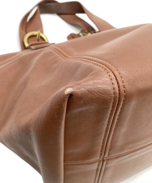 COACH（コーチ）COACH (コーチ) レザー ハンドバッグ ブラウンの古着・服飾アイテム