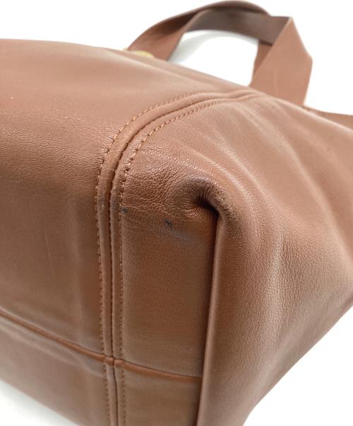 COACH（コーチ）COACH (コーチ) レザー ハンドバッグ ブラウンの古着・服飾アイテム