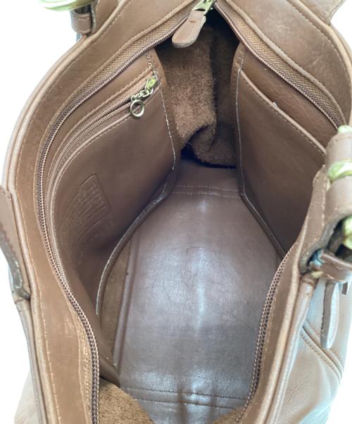 COACH（コーチ）COACH (コーチ) レザー ハンドバッグ ブラウンの古着・服飾アイテム