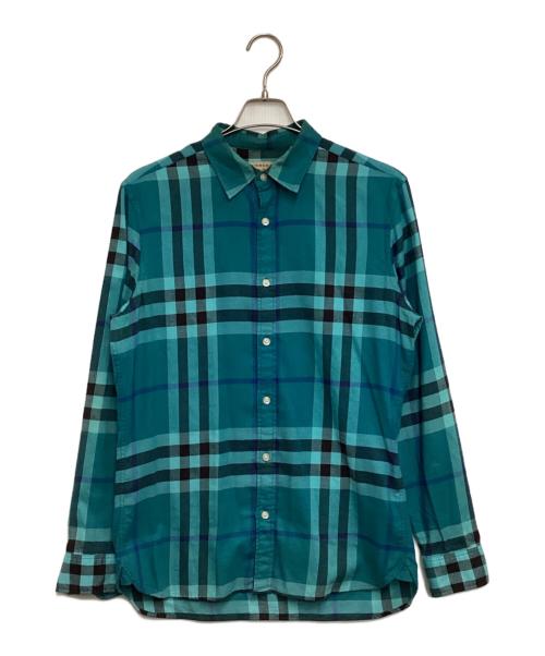 BURBERRY LONDON ENGLAND（バーバリー ロンドン イングランド）BURBERRY LONDON ENGLAND (バーバリー ロンドン イングランド) 長袖シャツ ブルー サイズ:Mの古着・服飾アイテム