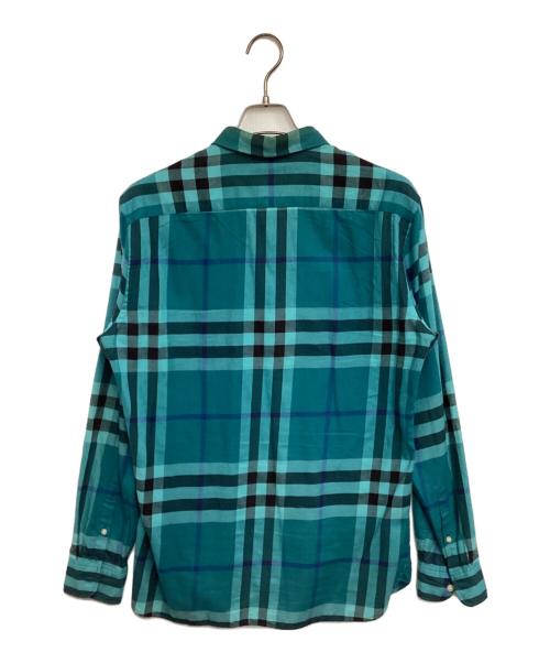 BURBERRY LONDON ENGLAND（バーバリー ロンドン イングランド）BURBERRY LONDON ENGLAND (バーバリー ロンドン イングランド) 長袖シャツ ブルー サイズ:Mの古着・服飾アイテム