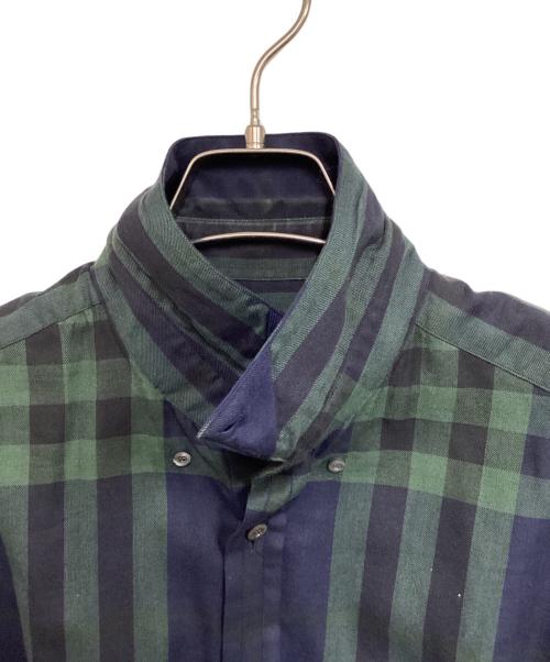 BURBERRY LONDON ENGLAND（バーバリー ロンドン イングランド）BURBERRY LONDON ENGLAND (バーバリー ロンドン イングランド) 長袖シャツ ブルー×グリーン サイズ:Mの古着・服飾アイテム