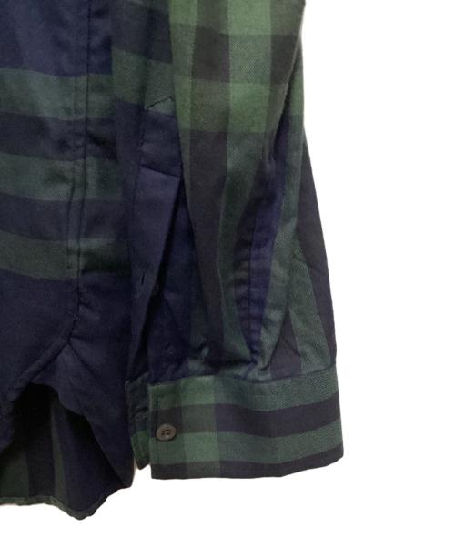 BURBERRY LONDON ENGLAND（バーバリー ロンドン イングランド）BURBERRY LONDON ENGLAND (バーバリー ロンドン イングランド) 長袖シャツ ブルー×グリーン サイズ:Mの古着・服飾アイテム