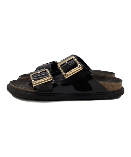 BIRKENSTOCK（ビルケンシュトック）BIRKENSTOCK (ビルケンシュトック) Arizona Droplet Buckle（アリゾナ ドロップレット バックル）サンダル ブラック サイズ:ナロー37の古着・服飾アイテム