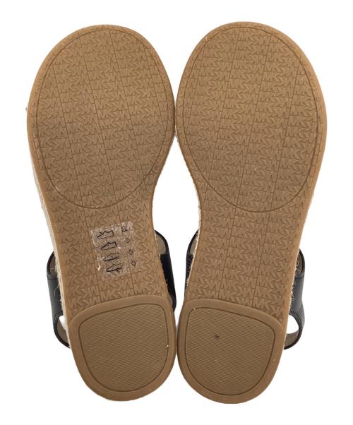 MICHAEL KORS（マイケルコース）MICHAEL KORS (マイケルコース) エスパドリーユ サンダル ブラック×アイボリー サイズ:US5.5Mの古着・服飾アイテム