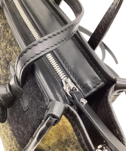 GIANNI CHIARINI（ジャンニ キアリーニ）GIANNI CHIARINI (ジャンニ キアリーニ) ミス マルチェッラ ハンドバッグ イエロー×ブラックの古着・服飾アイテム