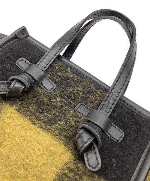 GIANNI CHIARINI（ジャンニ キアリーニ）GIANNI CHIARINI (ジャンニ キアリーニ) ミス マルチェッラ ハンドバッグ イエロー×ブラックの古着・服飾アイテム