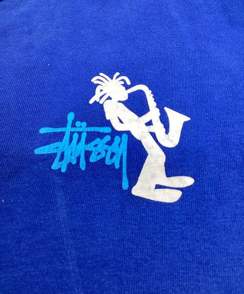 stussy（ステューシー）stussy (ステューシー) シャドーマン 半袖Tシャツ ブルー サイズ:XLの古着・服飾アイテム