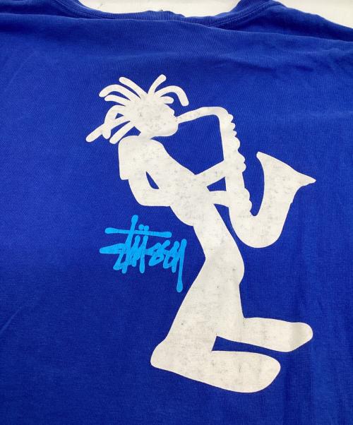 stussy（ステューシー）stussy (ステューシー) シャドーマン 半袖Tシャツ ブルー サイズ:XLの古着・服飾アイテム