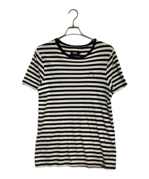 stussy（ステューシー）stussy (ステューシー) Tシャツ ホワイト×ブラック サイズ:Sの古着・服飾アイテム