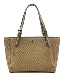 TORY BURCH（トリーバーチ）の古着「トートバッグ」｜ナチュラル×ゴールド