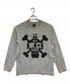stussyステューシー）の古着「東京 BALLERS L/Sカットソー」｜グレー