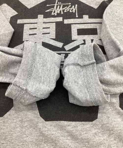 stussy（ステューシー）stussy (ステューシー) 東京 BALLERS L/Sカットソー グレー サイズ:Mの古着・服飾アイテム
