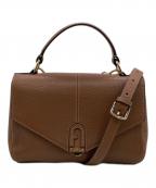 FURLAフルラ）の古着「DAFNE S TOP HANDLE（ダフネ S トップハンドル）2WAYバッグ」｜ブラウン