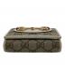 中古・古着 GUCCI (グッチ) ホースビット 1955 2つ折り財布 ベージュ/ホワイト：14000円