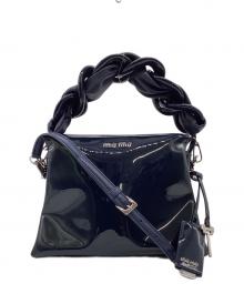 MIU MIU（ミュウミュウ）の古着「2WAYバッグ」｜ネイビー