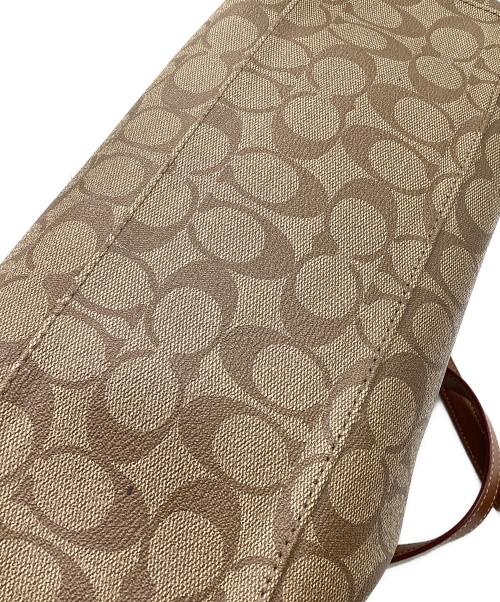 COACH（コーチ）COACH (コーチ) シグネチャー 2WAYトートバッグ ブラウンの古着・服飾アイテム