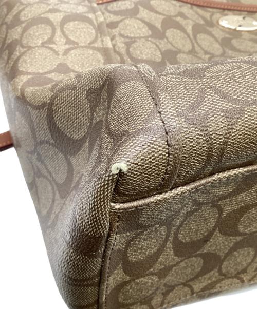 COACH（コーチ）COACH (コーチ) シグネチャー 2WAYトートバッグ ブラウンの古着・服飾アイテム