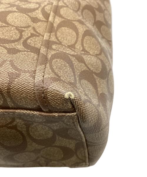 COACH（コーチ）COACH (コーチ) シグネチャー 2WAYトートバッグ ブラウンの古着・服飾アイテム