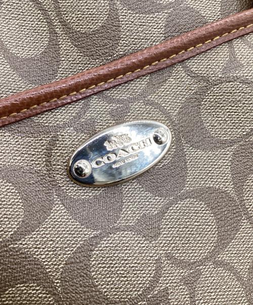 COACH（コーチ）COACH (コーチ) シグネチャー 2WAYトートバッグ ブラウンの古着・服飾アイテム