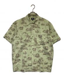 stussy（ステューシー）の古着「アロハシャツ」｜黄緑