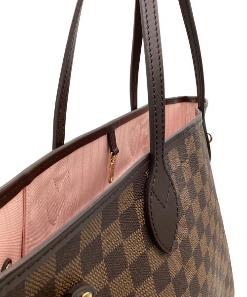 LOUIS VUITTON（ルイ ヴィトン）LOUIS VUITTON (ルイ ヴィトン) ダミエ エベヌ ネヴァーフルMM ブラウン×ピンクの古着・服飾アイテム