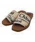 Chloe（クロエ）の古着「WOODY FLAT SLIDES（フラット ミュール）」｜ブラウン×ベージュ