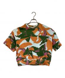 DRIES VAN NOTEN（ドリスヴァンノッテン）の古着「半袖スウェット」｜オレンジ×グリーン
