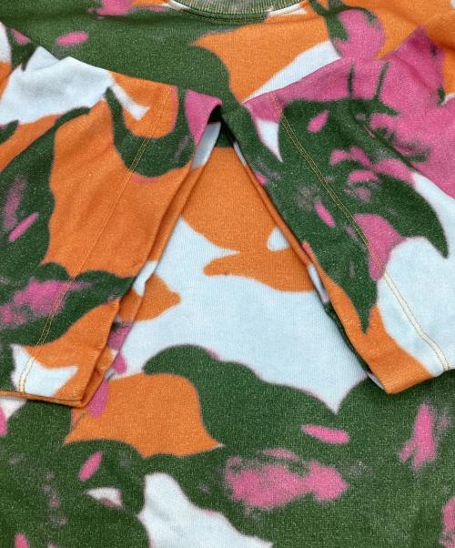 DRIES VAN NOTEN（ドリスヴァンノッテン）DRIES VAN NOTEN (ドリスヴァンノッテン) 半袖スウェット オレンジ×グリーン サイズ:EXTRA SMALLの古着・服飾アイテム