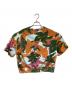 DRIES VAN NOTEN (ドリスヴァンノッテン) 半袖スウェット オレンジ×グリーン サイズ:EXTRA SMALL：7000円
