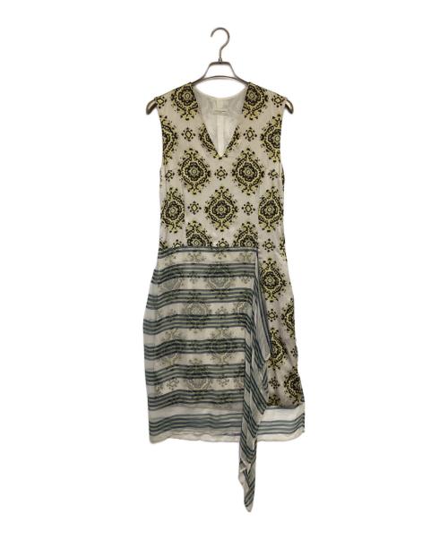 DRIES VAN NOTEN（ドリスヴァンノッテン）DRIES VAN NOTEN (ドリスヴァンノッテン) ノースリーブワンピース ベージュ サイズ:36の古着・服飾アイテム