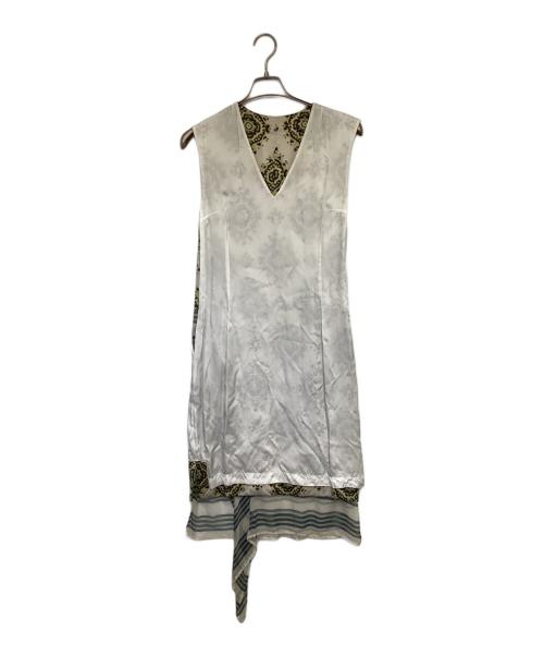 DRIES VAN NOTEN（ドリスヴァンノッテン）DRIES VAN NOTEN (ドリスヴァンノッテン) ノースリーブワンピース ベージュ サイズ:36の古着・服飾アイテム
