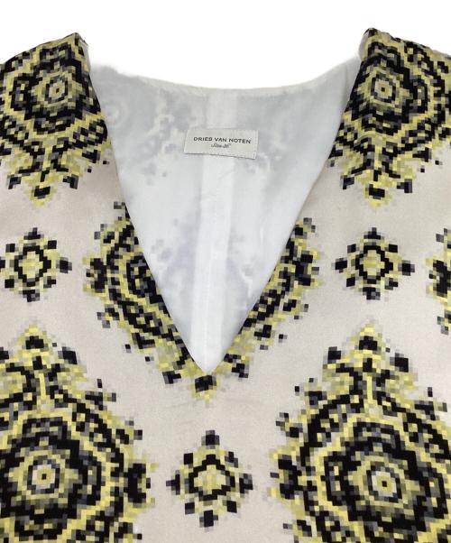 DRIES VAN NOTEN（ドリスヴァンノッテン）DRIES VAN NOTEN (ドリスヴァンノッテン) ノースリーブワンピース ベージュ サイズ:36の古着・服飾アイテム