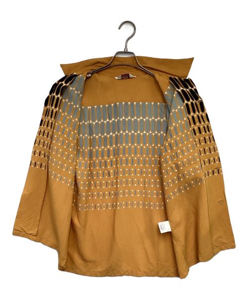 Star OF HOLLYWOOD（スターオブハリウッド）Star OF HOLLYWOOD (スターオブハリウッド) HIGH DENSITY RAYON OPEN SHIRT “ELVIS DOTS” オープンカラーシャツ イエロー サイズ:Mの古着・服飾アイテム