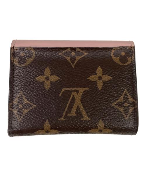 LOUIS VUITTON（ルイ ヴィトン）LOUIS VUITTON (ルイ ヴィトン) ポルトフォイユ・ゾエ ピンク×ブラウンの古着・服飾アイテム