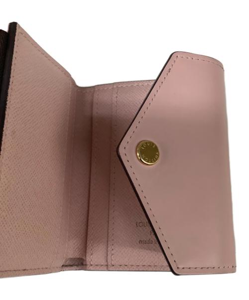 LOUIS VUITTON（ルイ ヴィトン）LOUIS VUITTON (ルイ ヴィトン) ポルトフォイユ・ゾエ ピンク×ブラウンの古着・服飾アイテム